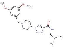 1-[1-(3,5-dimethoxybenzyl)-4-piperidinyl]-N-isobutyl-1H-1,2,3-triazole-4-carboxamide