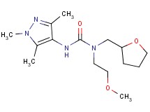 N-(2-methoxyethyl)-N-(tetrahydrofuran-2-ylmethyl)-N'-(1,3,5-trimethyl-1H-pyrazol-4-yl)urea