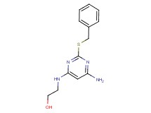 2-{[6-amino-2-(benzylthio)pyrimidin-4-yl]amino}ethanol