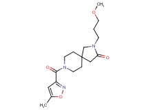 2-(3-methoxypropyl)-8-[(5-methyl-3-isoxazolyl)carbonyl]-2,8-diazaspiro[4.5]decan-3-one