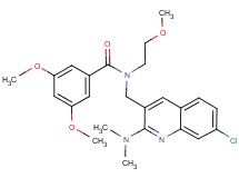 N-{[7-chloro-2-(dimethylamino)-3-quinolinyl]methyl}-3,5-dimethoxy-N-(2-methoxyethyl)benzamide