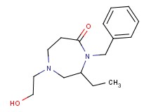 4-benzyl-3-ethyl-1-(2-hydroxyethyl)-1,4-diazepan-5-one