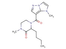 3-butyl-1-methyl-4-[(1-methyl-1H-imidazo[1,2-b]pyrazol-7-yl)carbonyl]piperazin-2-one