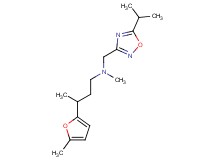 N-[(5-isopropyl-1,2,4-oxadiazol-3-yl)methyl]-N-methyl-3-(5-methyl-2-furyl)-1-butanamine