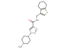 1-(cis-4-aminocyclohexyl)-N-(4,5,6,7-tetrahydro-1-benzothien-3-ylmethyl)-1H-1,2,3-triazole-4-carboxamide