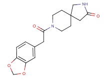 8-(1,3-benzodioxol-5-ylacetyl)-2,8-diazaspiro[4.5]decan-3-one