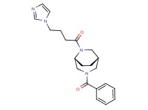 (1S*,5R*)-3-benzoyl-6-[4-(1H-imidazol-1-yl)butanoyl]-3,6-diazabicyclo[3.2.2]nonane