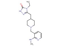 4-ethyl-5-[(1-{[2-(methylamino)pyridin-3-yl]methyl}piperidin-4-yl)methyl]-2,4-dihydro-3H-1,2,4-triazol-3-one