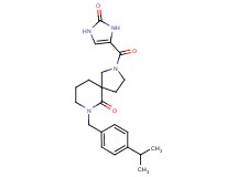 7-(4-isopropylbenzyl)-2-[(2-oxo-2,3-dihydro-1H-imidazol-4-yl)carbonyl]-2,7-diazaspiro[4.5]decan-6-one