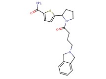 5-{1-[4-(1,3-dihydro-2H-isoindol-2-yl)butanoyl]-2-pyrrolidinyl}-2-thiophenecarboxamide