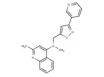 N,2-dimethyl-N-{[3-(3-pyridinyl)-5-isoxazolyl]methyl}-4-quinolinamine