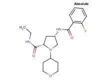 (4S)-N-ethyl-4-[(2-fluorobenzoyl)amino]-1-(tetrahydro-2H-pyran-4-yl)-L-prolinamide