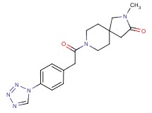 2-methyl-8-{[4-(1H-tetrazol-1-yl)phenyl]acetyl}-2,8-diazaspiro[4.5]decan-3-one