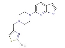 6-{4-[(2-methyl-1,3-thiazol-4-yl)methyl]piperazin-1-yl}-1H-pyrrolo[2,3-b]pyridine