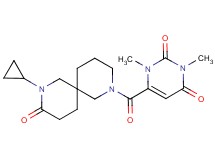 6-[(8-cyclopropyl-9-oxo-2,8-diazaspiro[5.5]undec-2-yl)carbonyl]-1,3-dimethylpyrimidine-2,4(1H,3H)-dione