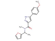 N-[1-(2-furyl)ethyl]-5-(4-methoxyphenyl)-N-methyl-1H-pyrazole-3-carboxamide