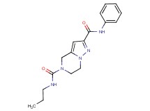 N~2~-phenyl-N~5~-propyl-6,7-dihydropyrazolo[1,5-a]pyrazine-2,5(4H)-dicarboxamide