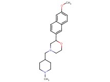 2-(6-methoxy-2-naphthyl)-4-[(1-methylpiperidin-4-yl)methyl]morpholine