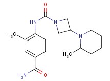 N-[4-(aminocarbonyl)-2-methylphenyl]-3-(2-methylpiperidin-1-yl)azetidine-1-carboxamide