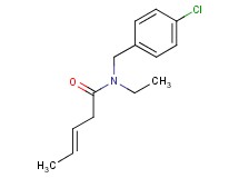 (3E)-N-(4-chlorobenzyl)-N-ethylpent-3-enamide