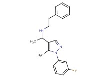 1-[1-(3-fluorophenyl)-5-methyl-1H-pyrazol-4-yl]-N-(2-phenylethyl)ethanamine