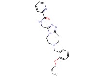 N-({7-[2-(allyloxy)benzyl]-6,7,8,9-tetrahydro-5H-[1,2,4]triazolo[4,3-d][1,4]diazepin-3-yl}methyl)-2-pyridinecarboxamide