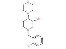 (3R*,4R*)-1-(2-chlorobenzyl)-4-(4-morpholinyl)-3-piperidinol
