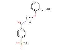 3-(2-ethylphenoxy)-1-[4-(methylsulfonyl)benzoyl]azetidine