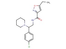 N-[2-(4-chlorophenyl)-2-piperidin-1-ylethyl]-5-ethylisoxazole-3-carboxamide