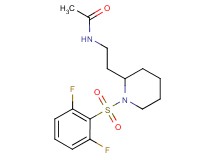 N-(2-{1-[(2,6-difluorophenyl)sulfonyl]-2-piperidinyl}ethyl)acetamide