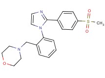 4-(2-{2-[4-(methylsulfonyl)phenyl]-1H-imidazol-1-yl}benzyl)morpholine