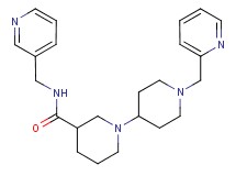 1'-(pyridin-2-ylmethyl)-N-(pyridin-3-ylmethyl)-1,4'-bipiperidine-3-carboxamide