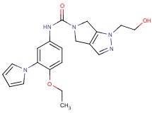 N-[4-ethoxy-3-(1H-pyrrol-1-yl)phenyl]-1-(2-hydroxyethyl)-4,6-dihydropyrrolo[3,4-c]pyrazole-5(1H)-carboxamide