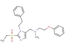 N-{[2-(ethylsulfonyl)-1-(2-phenylethyl)-1H-imidazol-5-yl]methyl}-N-methyl-2-phenoxyethanamine