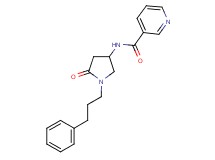 N-[5-oxo-1-(3-phenylpropyl)-3-pyrrolidinyl]nicotinamide