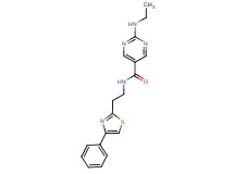 2-(ethylamino)-N-[2-(4-phenyl-1,3-thiazol-2-yl)ethyl]-5-pyrimidinecarboxamide