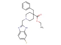 ethyl 4-benzyl-1-[(6-fluoro-1H-benzimidazol-2-yl)methyl]-4-piperidinecarboxylate