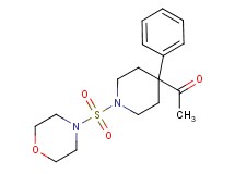 1-[1-(4-morpholinylsulfonyl)-4-phenyl-4-piperidinyl]ethanone