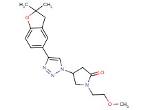 4-[4-(2,2-dimethyl-2,3-dihydro-1-benzofuran-5-yl)-1H-1,2,3-triazol-1-yl]-1-(2-methoxyethyl)pyrrolidin-2-one