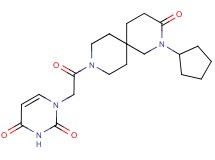 1-[2-(2-cyclopentyl-3-oxo-2,9-diazaspiro[5.5]undec-9-yl)-2-oxoethyl]pyrimidine-2,4(1H,3H)-dione