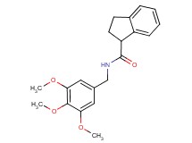 N-(3,4,5-trimethoxybenzyl)indane-1-carboxamide
