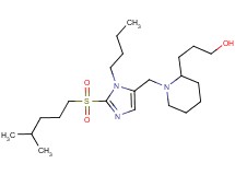 3-[1-({1-butyl-2-[(4-methylpentyl)sulfonyl]-1H-imidazol-5-yl}methyl)-2-piperidinyl]-1-propanol
