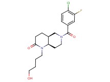 (4aS*,8aR*)-6-(4-chloro-3-fluorobenzoyl)-1-(4-hydroxybutyl)octahydro-1,6-naphthyridin-2(1H)-one