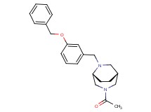 (1R*,5R*)-3-acetyl-6-[3-(benzyloxy)benzyl]-3,6-diazabicyclo[3.2.2]nonane