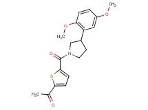 1-(5-{[3-(2,5-dimethoxyphenyl)-1-pyrrolidinyl]carbonyl}-2-thienyl)ethanone