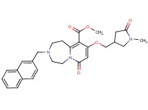 methyl 9-[(1-methyl-5-oxo-3-pyrrolidinyl)methoxy]-3-(2-naphthylmethyl)-7-oxo-1,2,3,4,5,7-hexahydropyrido[1,2-d][1,4]diazepine-10-carboxylate
