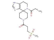 1'-[3-(methylsulfonyl)propanoyl]-5-propionyl-1,5,6,7-tetrahydrospiro[imidazo[4,5-c]pyridine-4,4'-piperidine]