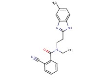 2-cyano-N-ethyl-N-[2-(5-methyl-1H-benzimidazol-2-yl)ethyl]benzamide