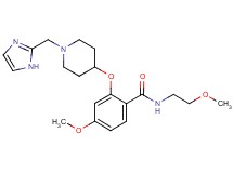 2-{[1-(1H-imidazol-2-ylmethyl)-4-piperidinyl]oxy}-4-methoxy-N-(2-methoxyethyl)benzamide