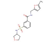 N-[(5-methyl-2-furyl)methyl]-3-[(tetrahydrofuran-3-ylamino)sulfonyl]benzamide
